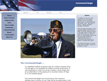 Tablet Screenshot of ceremonialbugle.com